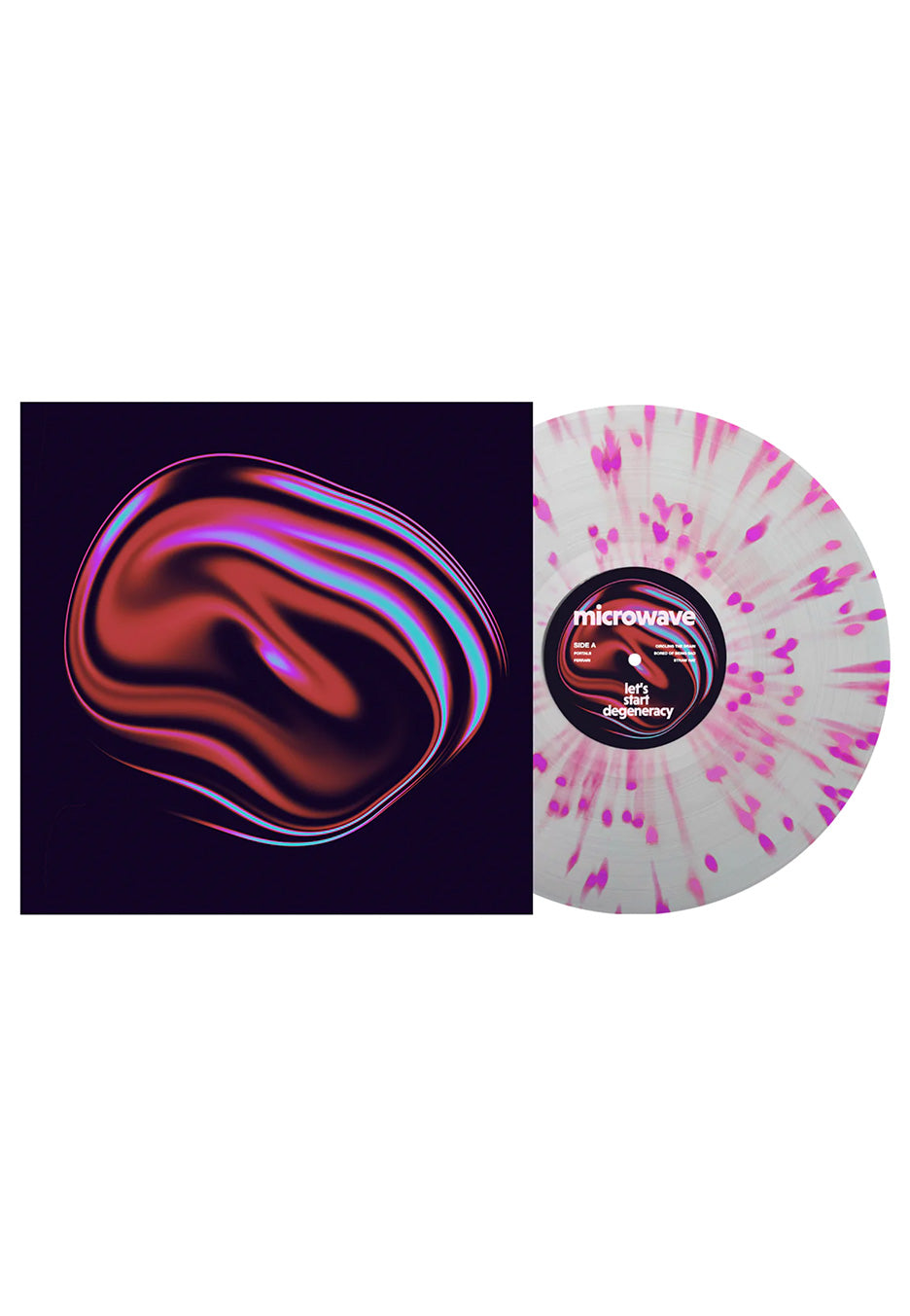 Microwave - Let's Start Degeneracy Ltd. Clear w/ Baby Pink/Purple - Splattered Vinyl | Neutral-Image