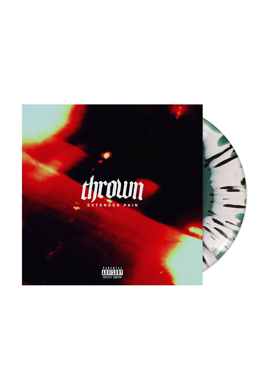 Thrown - Extended Pain EP Ltd. Ink Spot Green/White w/ Black - Splattered 10 Inch | Neutral-Image