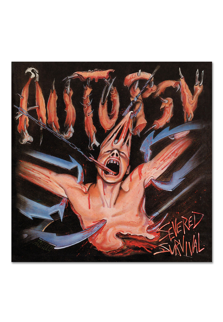 Autopsy - Severed Survival (35th Anniversary - Red Cover) Ltd. Red/Black - Marbled Vinyl | Neutral-Image