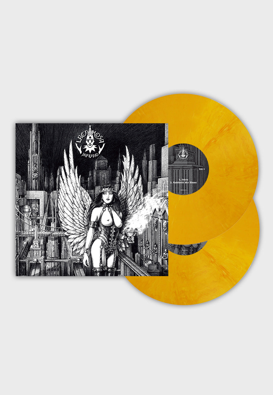 Lacrimosa - Inferno Ltd. Yellow/White/Orange/Red - Marbled 2 Vinyl | Neutral-Image