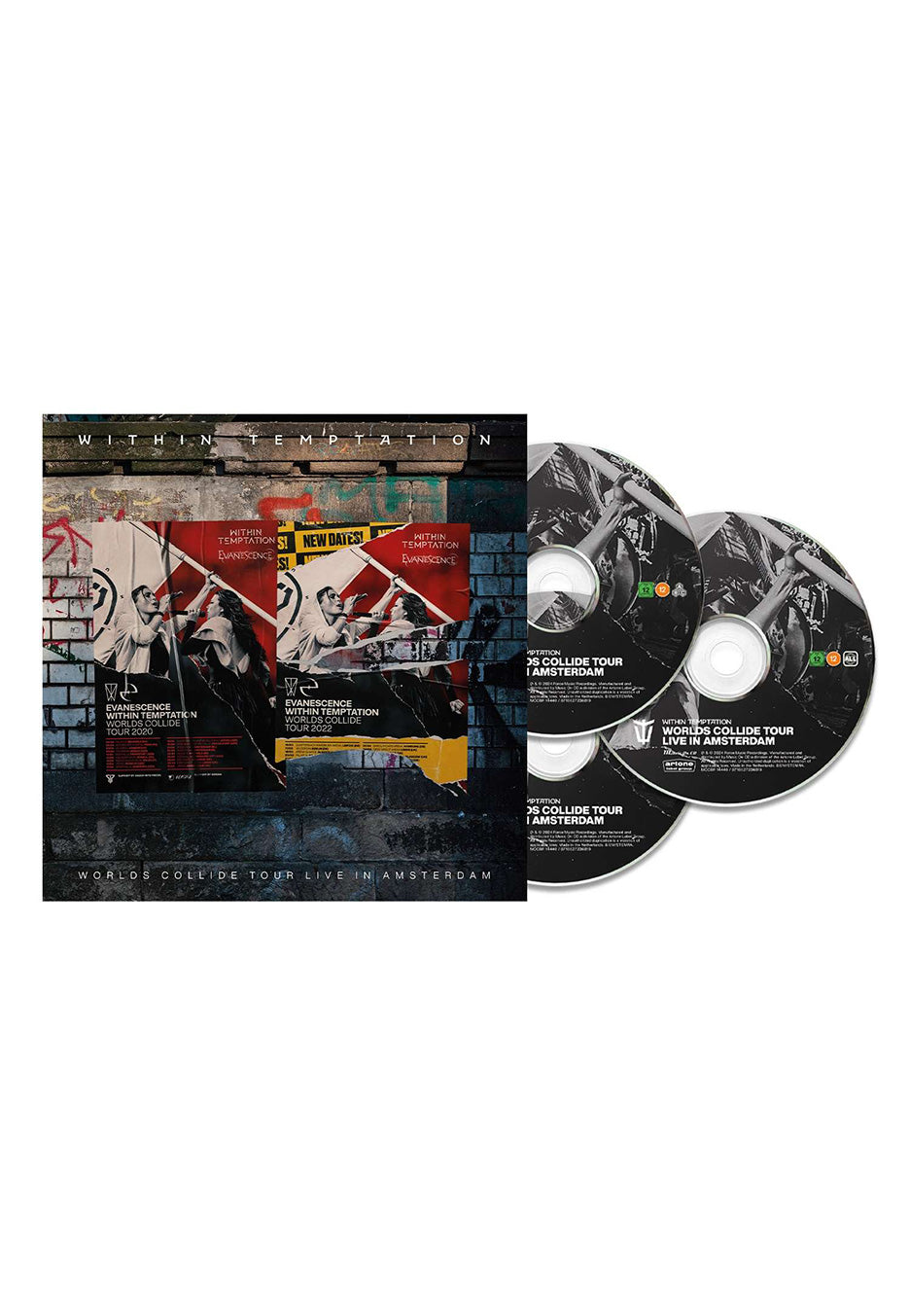 Within Temptation - Worlds Collide Tour Live In Amsterdam - Mediabook CD + DVD + Blu Ray | Neutral-Image