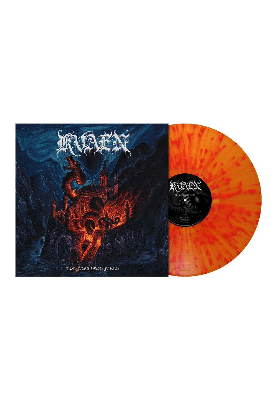 Kvaen - The Formless Fires Ltd. Fiery Orange Red - Splattered Vinyl | Neutral-Image