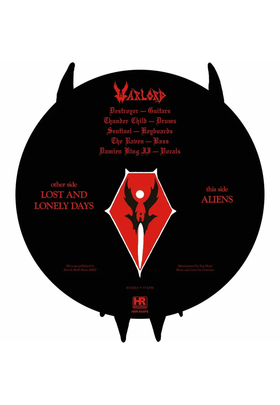 Warlord - Lost And Lonely Days / Aliens Ltd. Picture Shape Vinyl | Neutral-Image