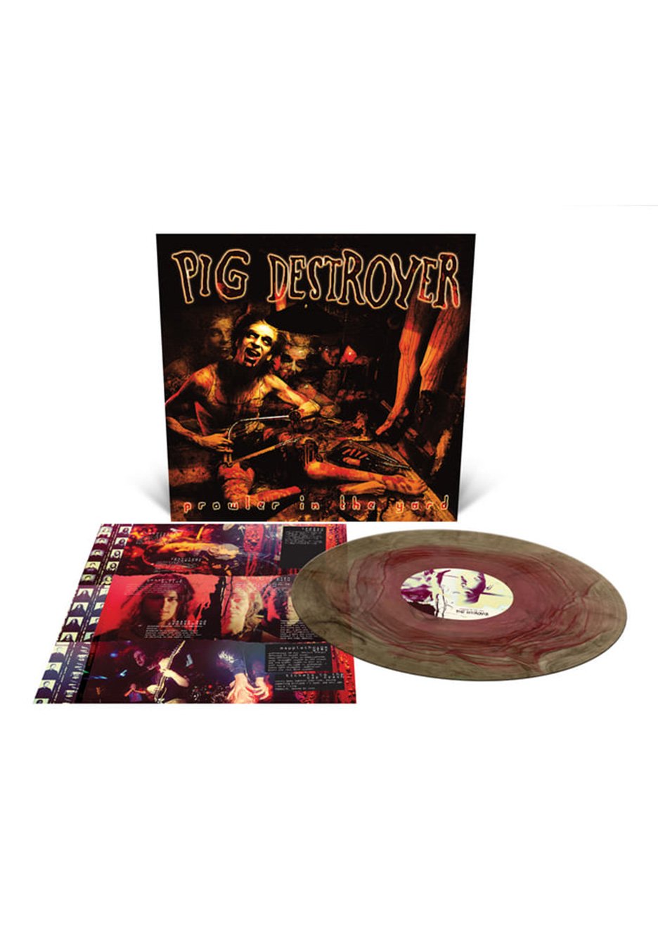 Pig Destroyer - Prowler In The Yard (Deluxe Reissue) Ltd. Oxblood/Black Ripple Effect - Colored Vinyl  | Neutral-Image