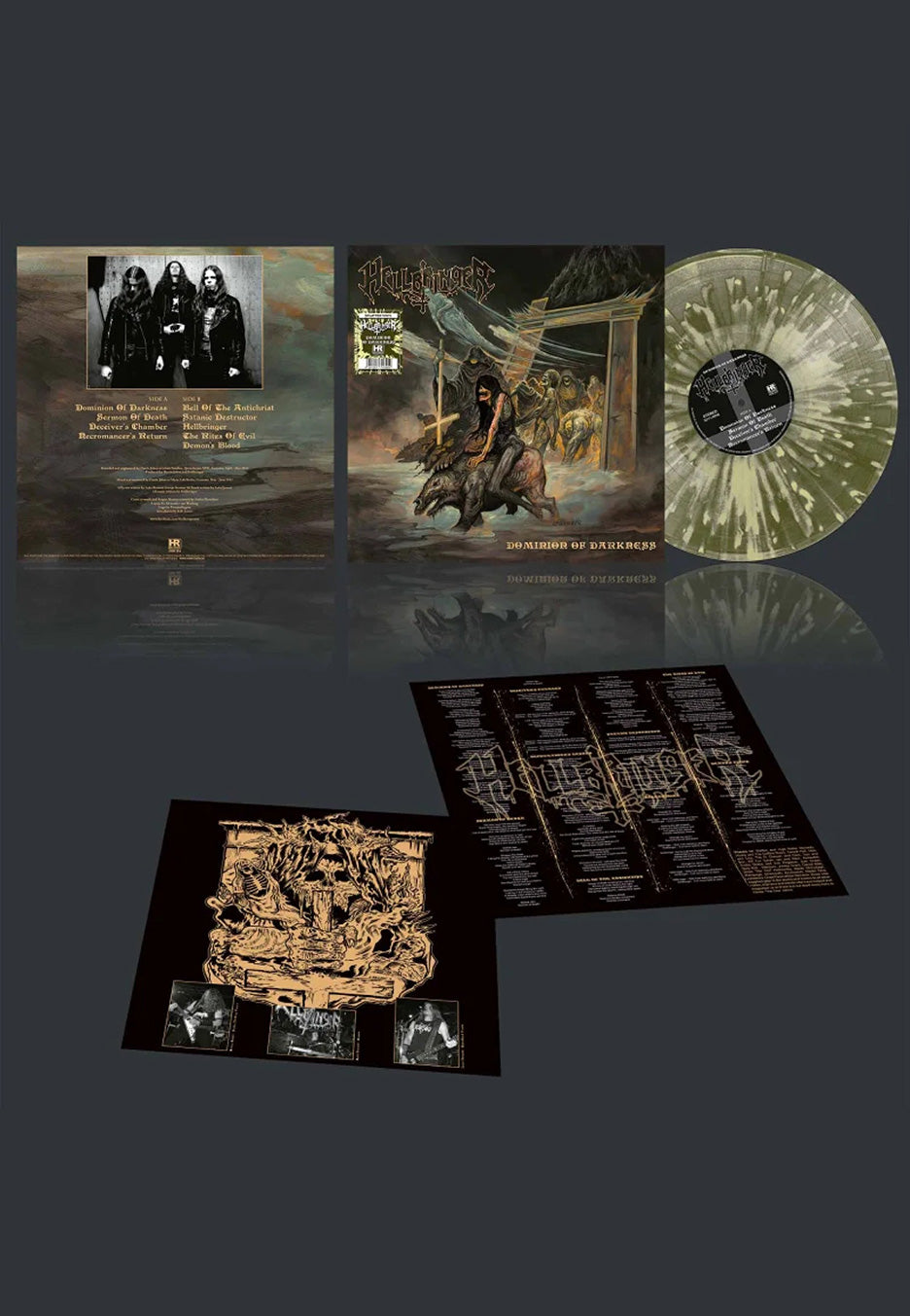 Hellbringer - Dominion Of Darkness Ltd. Swamp Green/Yellow - Splatter Vinyl | Neutral-Image