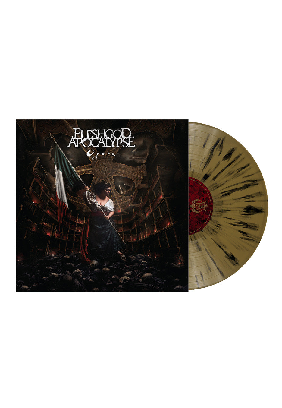 Fleshgod Apocalypse - Opera Ltd. Gold/Black - Splatter Vinyl