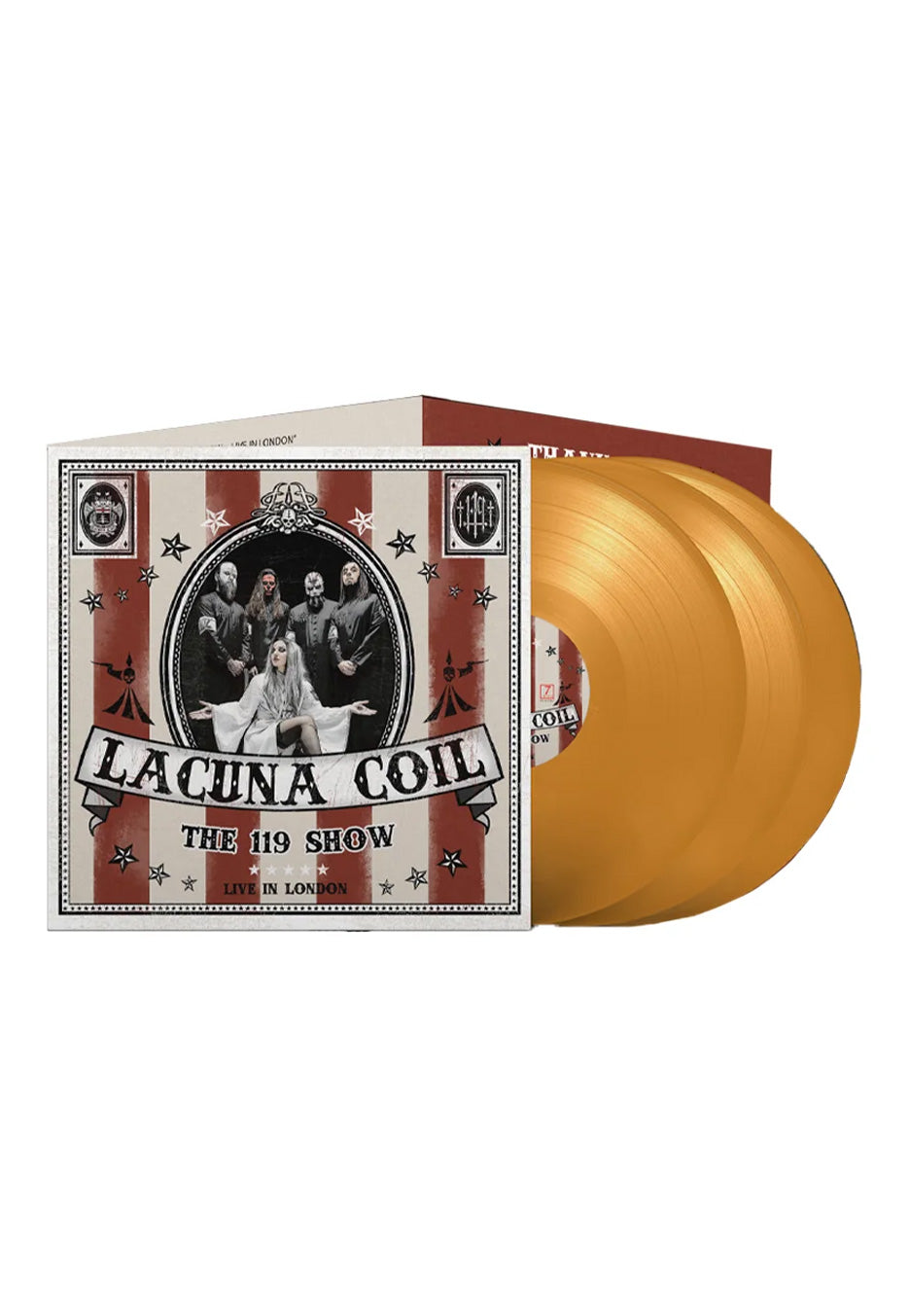 Lacuna Coil - The 119 Show Ltd. Deluxe Gold - Colored 3 Vinyl | Neutral-Image