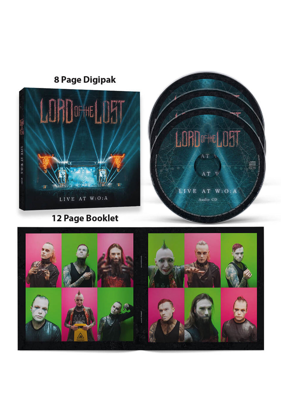 Lord Of The Lost - Live At W:O:A - Digipak CD + DVD + Blu Ray | Neutral-Image