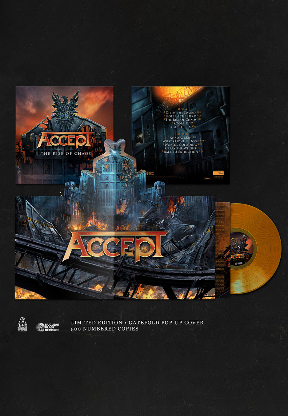 Accept - The Rise Of Chaos Ltd. Orange - Colored Vinyl | Neutral-Image