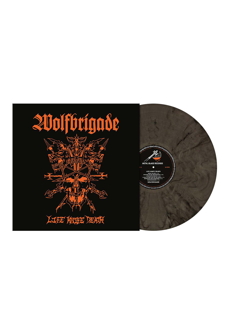 Wolfbrigade - Life Knife Death Ltd. Dark Grey - Marbled Vinyl | Neutral-Image