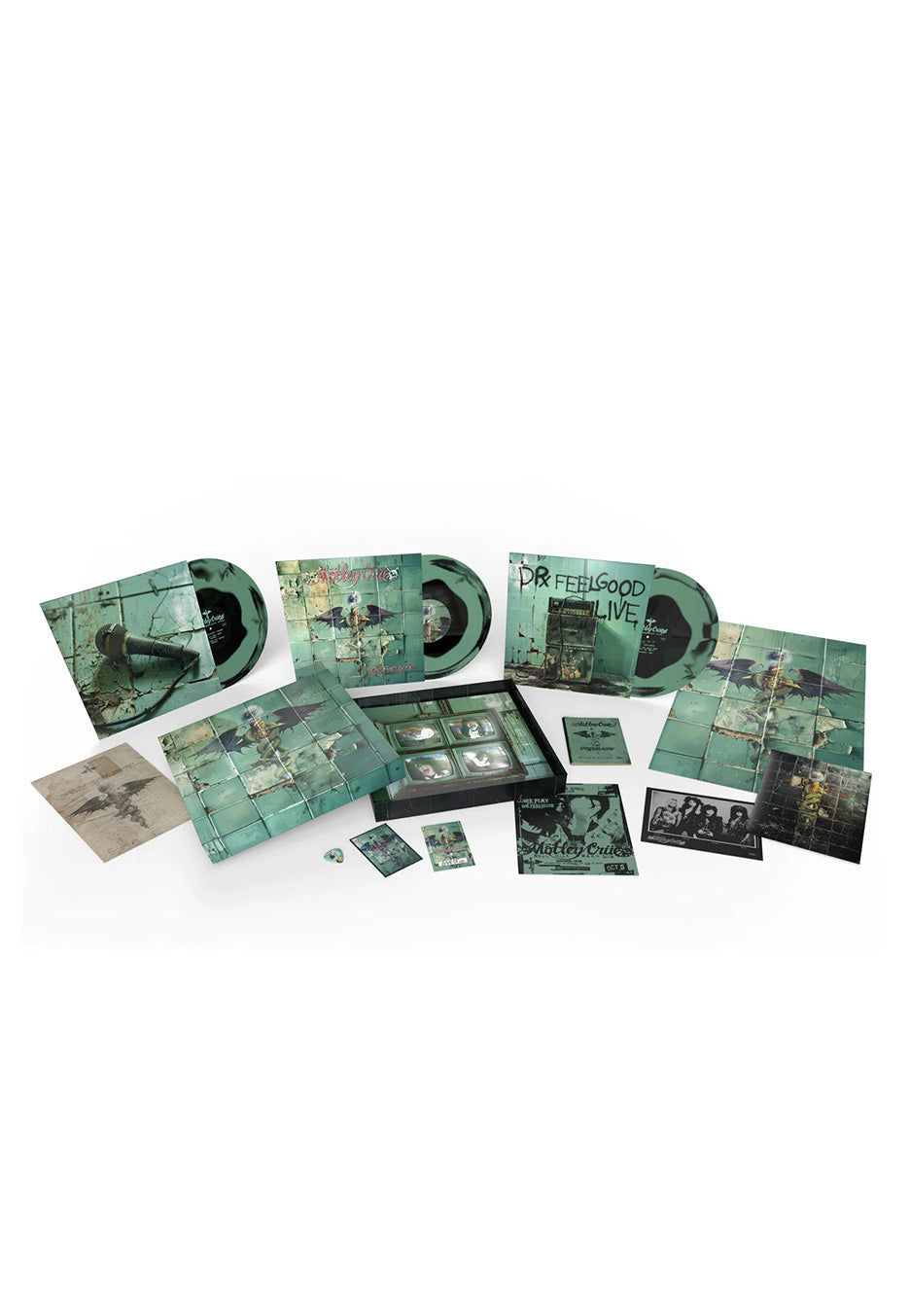 Mötley Crüe - Dr. Feelgood (35th Anniversary) Ltd. Green/Black - Colored 3 Vinyl Boxset | Neutral-Image