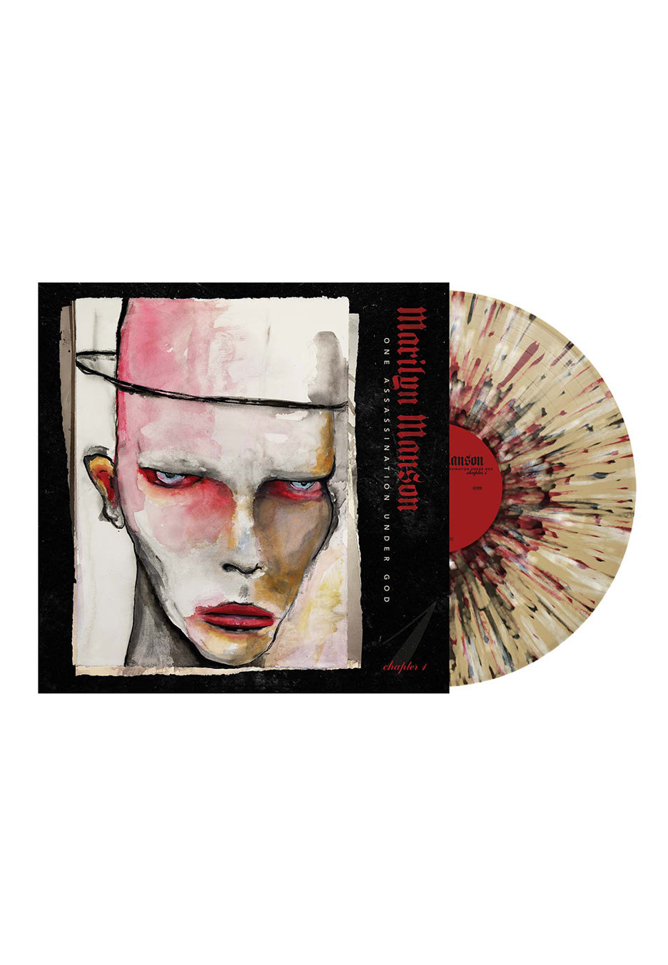 Marilyn Manson - One Assassination Under God - Chapter 1 Tan w Black, Bone, Red Splatter - Colored Vinyl | Neutral-Image