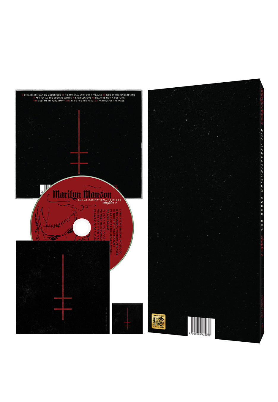 Marilyn Manson - One Assassination Under God - Chapter 1 CD w Button and Sticker - Longbox | Neutral-Image