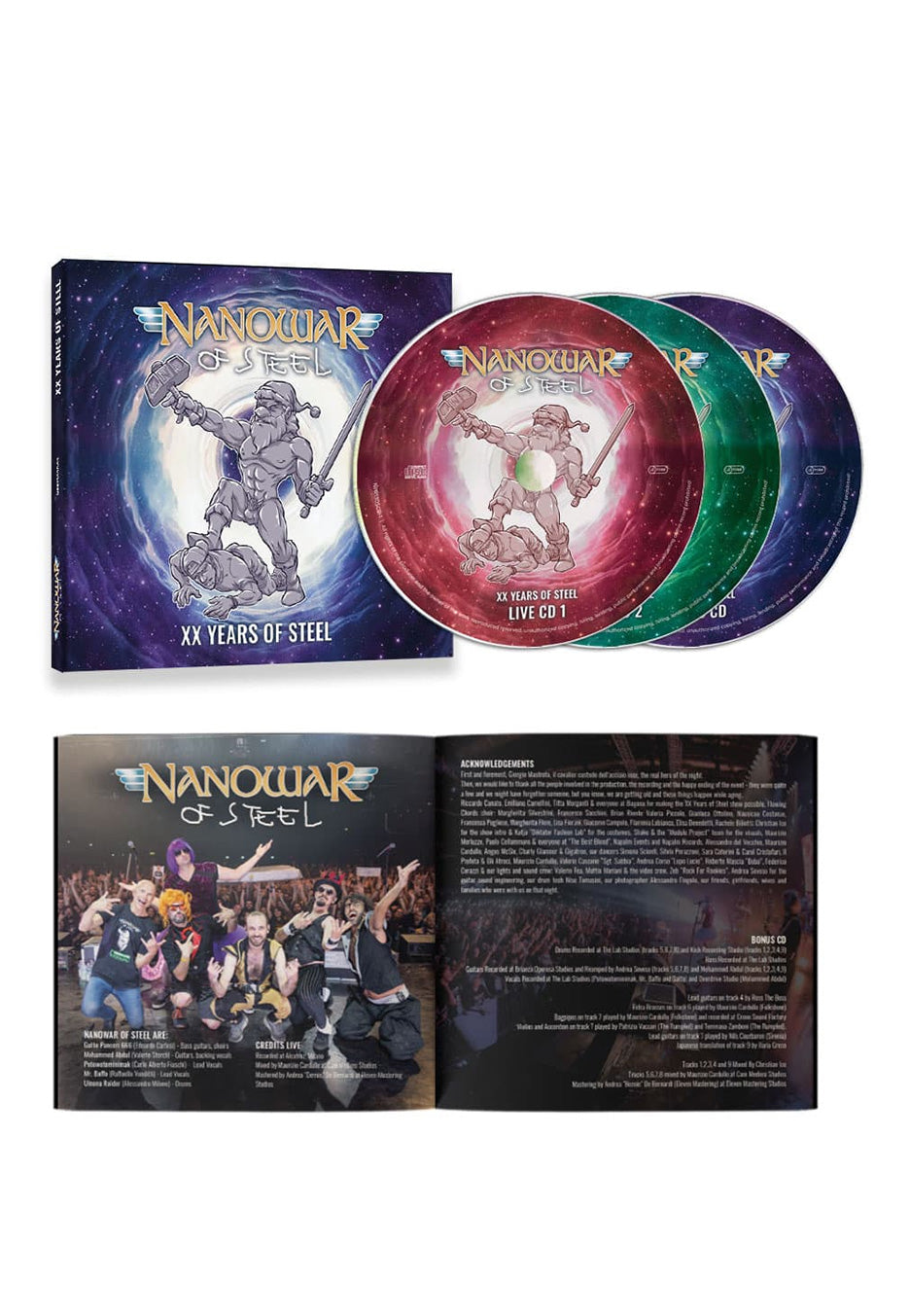 Nanowar Of Steel - XX Years of Steel - 3 CD Digipack | Neutral-Image