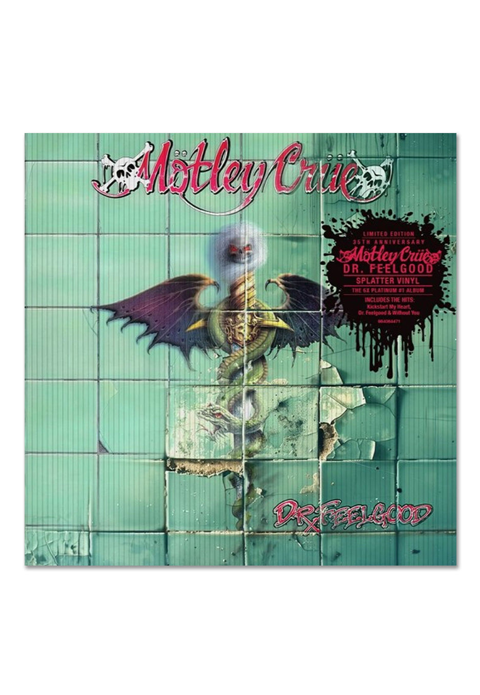 Mötley Crüe - Dr. Feelgood (35th Anniversary) Ltd. Red w/ White - Splattered Vinyl | Neutral-Image