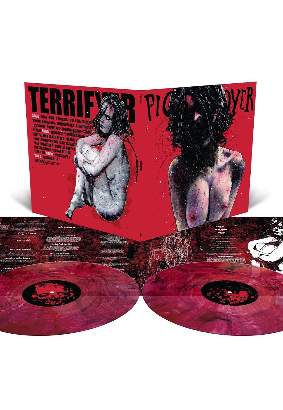 Pig Destroyer - Terrifyer (20th Anniversary Reissue) Ltd. Blood Red/Black - Marbled 2 Vinyl | Neutral-Image