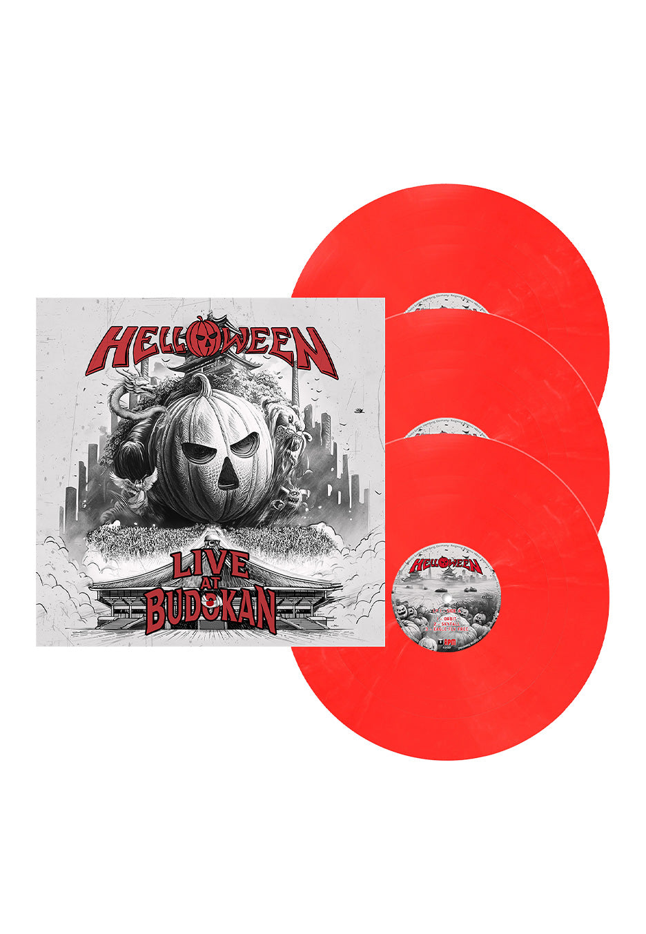 Helloween - Live At Budokan Ltd. Red White - 3 Marbled Vinyl | Neutral-Image