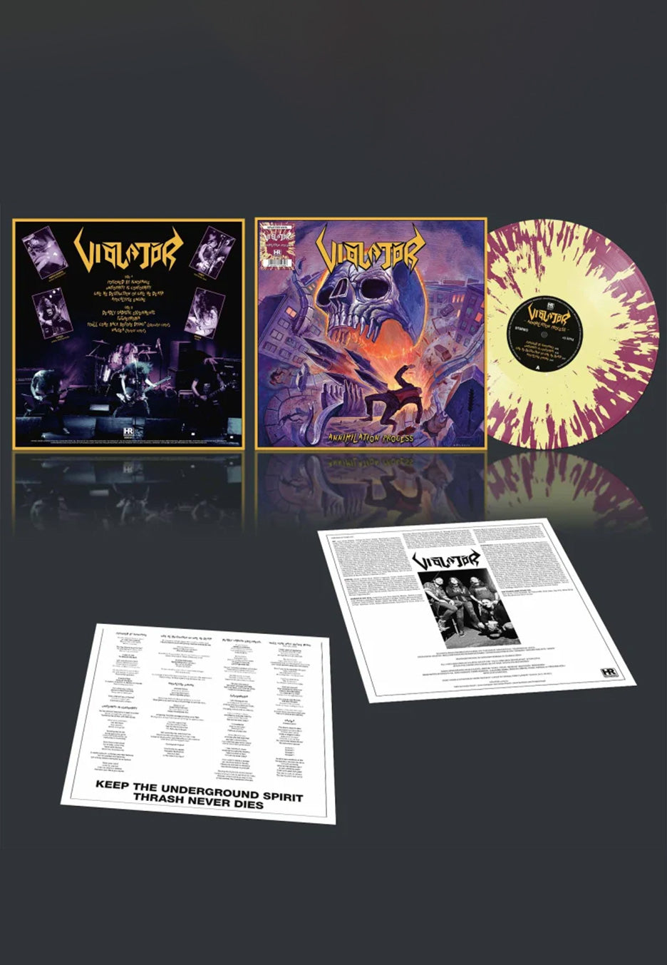 Violator - Annihilation Process Ltd. Purple w/ Yellow - Splattered Vinyl | Neutral-Image