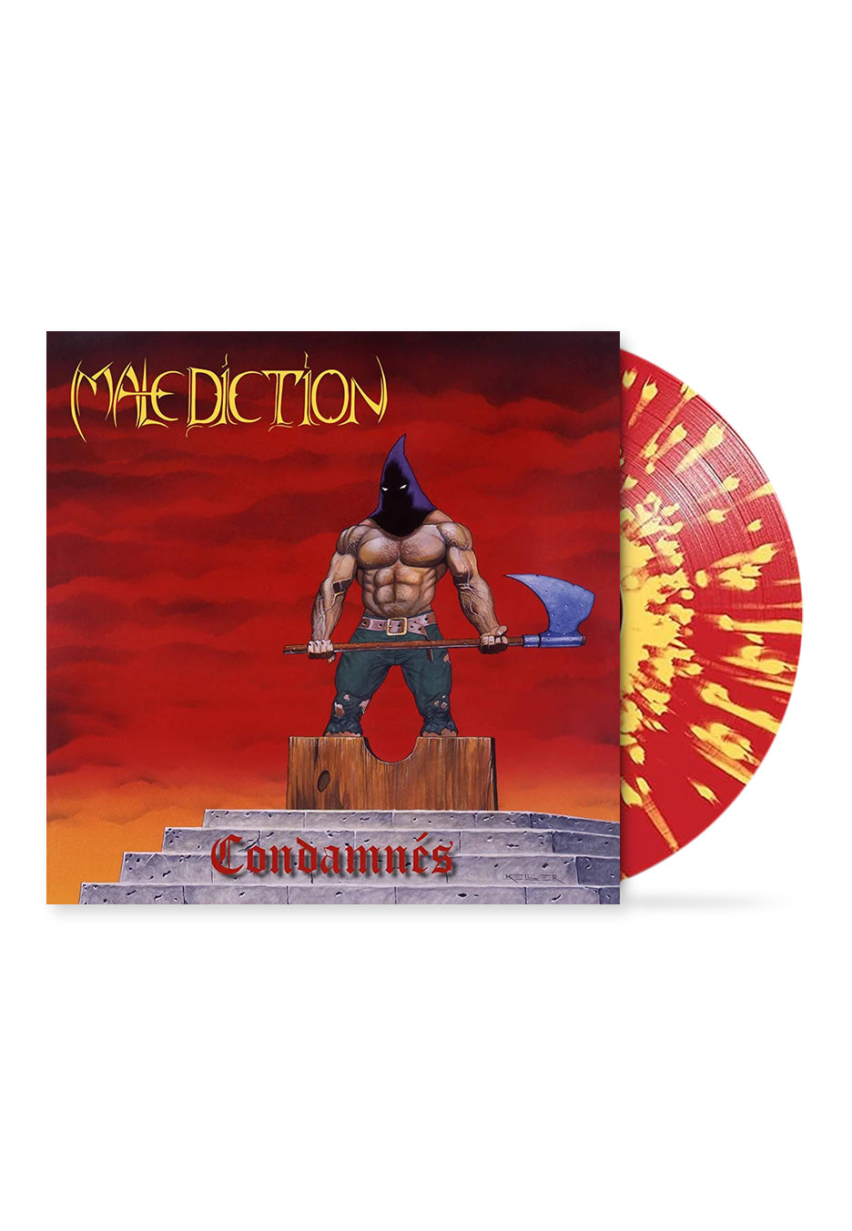 Malediction - Condamnés Ltd. Red/Yellow - Splattered Vinyl | Neutral-Image