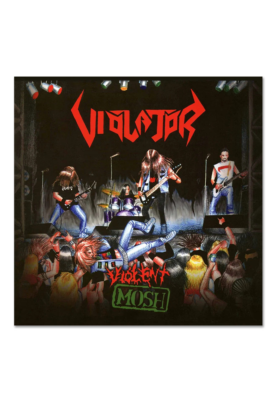 Violator - Violent Mosh Ltd. Transparent Electric Blue w/ Red - Splattered Vinyl | Neutral-Image