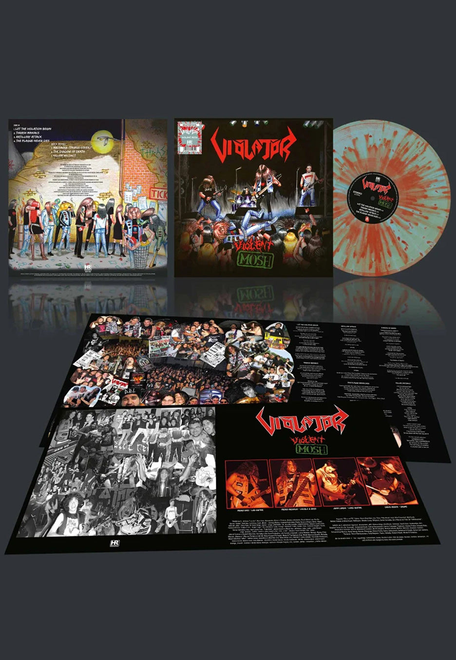 Violator - Violent Mosh Ltd. Transparent Electric Blue w/ Red - Splattered Vinyl | Neutral-Image