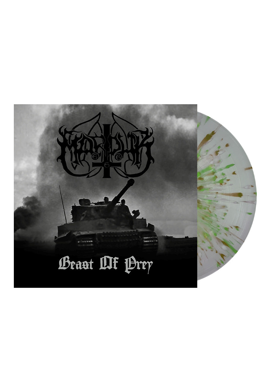 Marduk - Beast Of Prey: Brutal Assault Ltd. Clear w/ Brown & Green - Spalttered Vinyl | Neutral-Image