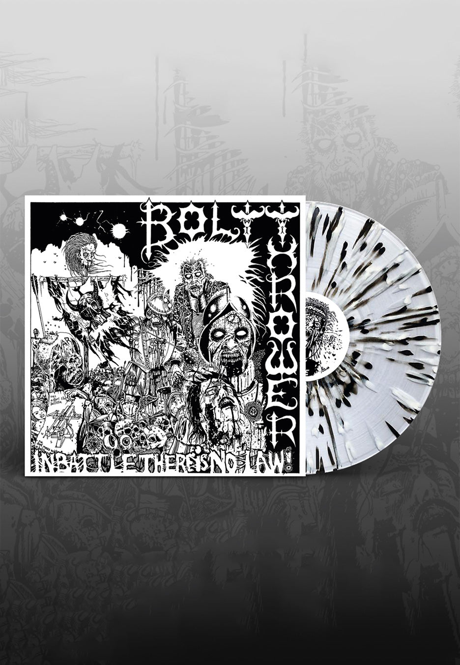 Bolt Thrower - In Battle There Is No Law ltd. Clear w/ Grey & Black - Splatter Vinyl | Neutral-Image