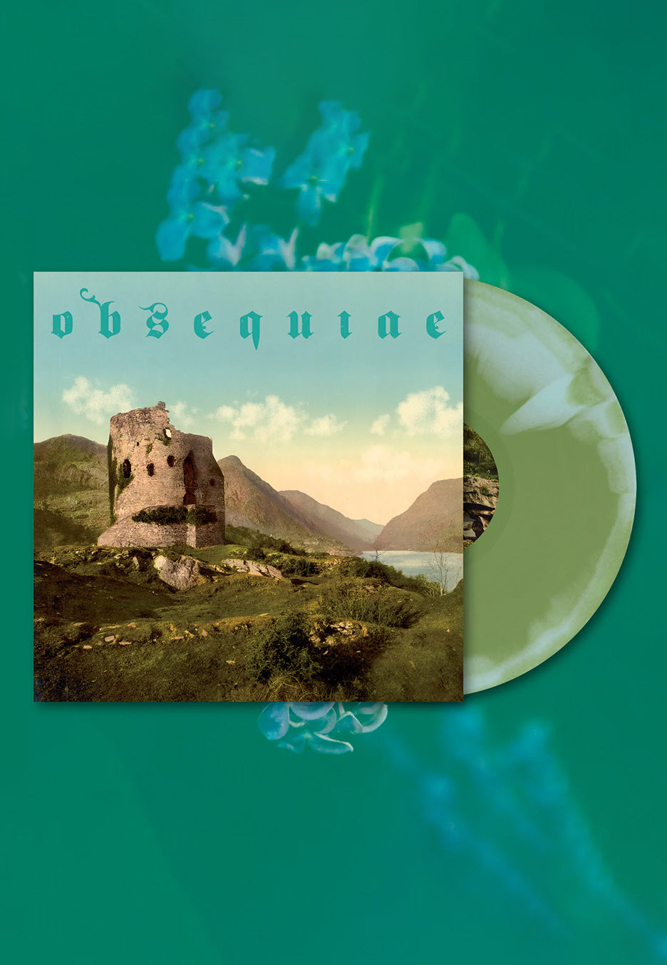 Obsequiae - The Palms Of Sorrowed Kings Ltd. Baby Blue/Olive Green Merge - Colored Vinyl | Neutral-Image