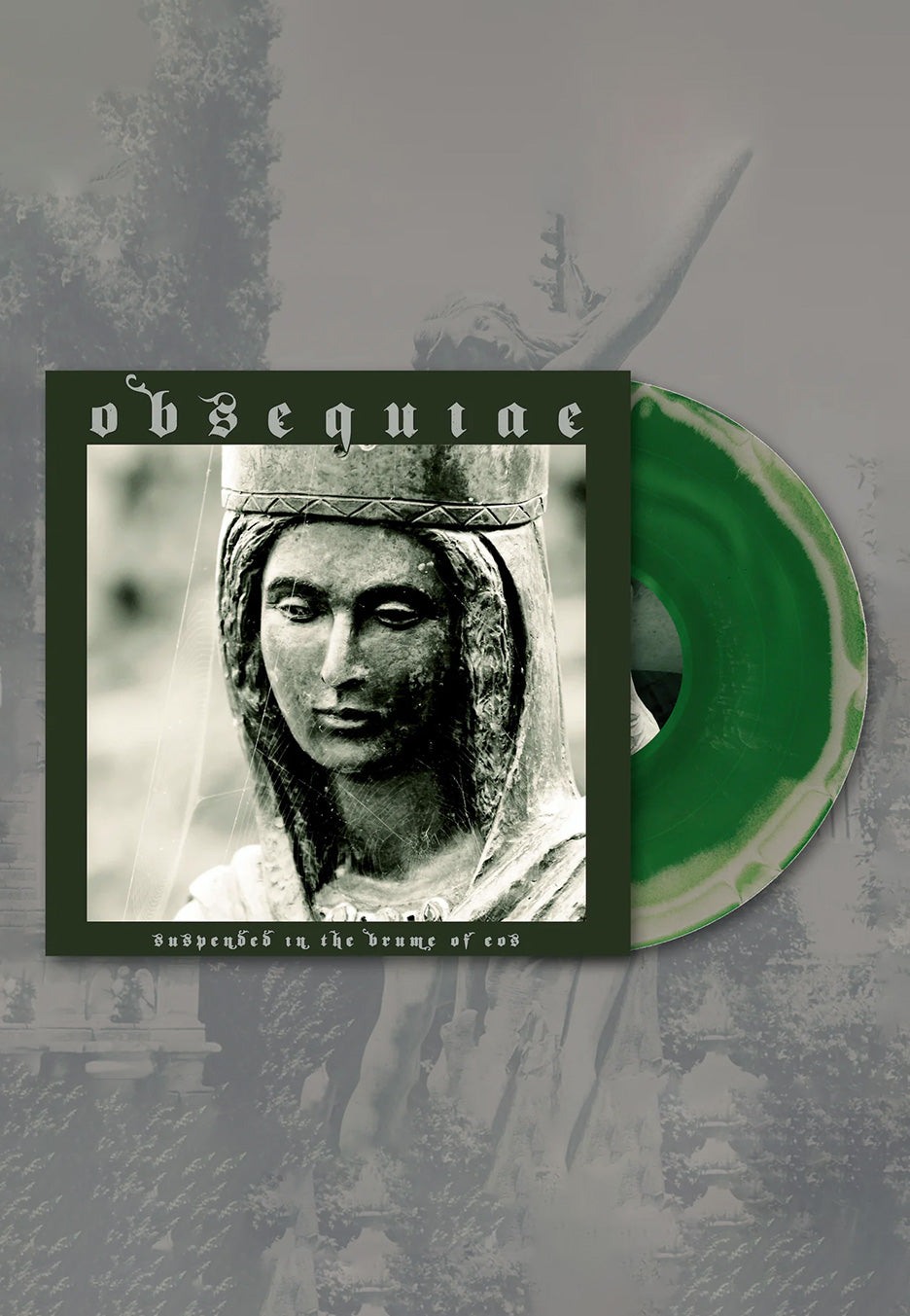 Obsequiae - Suspended In The Brume Of Eos Ltd. Silver/Kelly Green Merge - Colored Vinyl | Neutral-Image