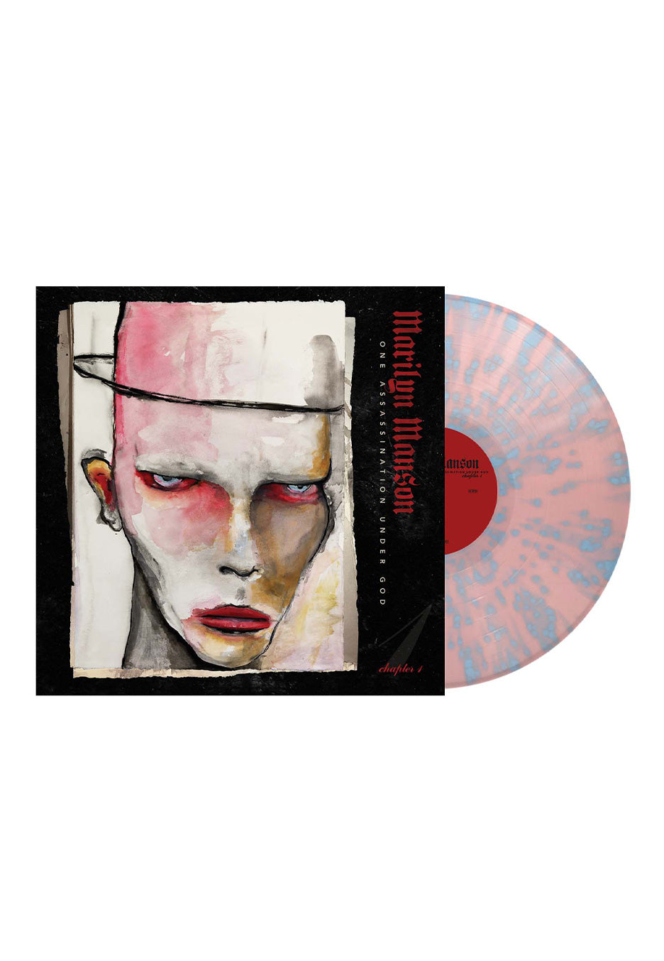 Marilyn Manson - One Assassination Under God - Chapter 1 Pastel Pink/ Pastel Light Blue - Splattered Vinyl | Neutral-Image