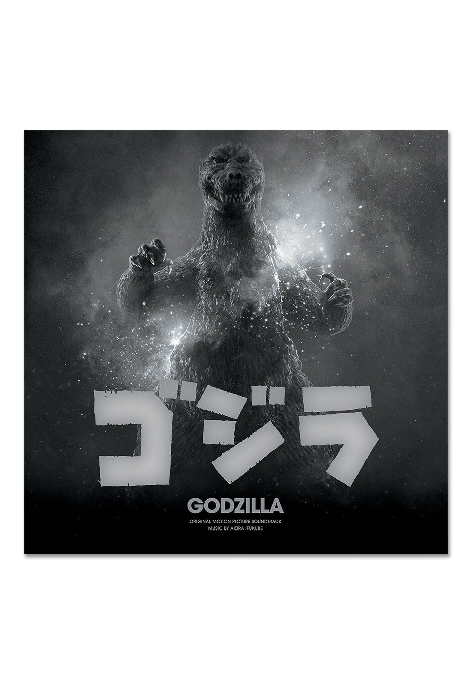 Godzilla - Godzilla (70th Anniversary) Ltd. Black/White Swirl w/ Blue - Splattered Vinyl | Neutral-Image