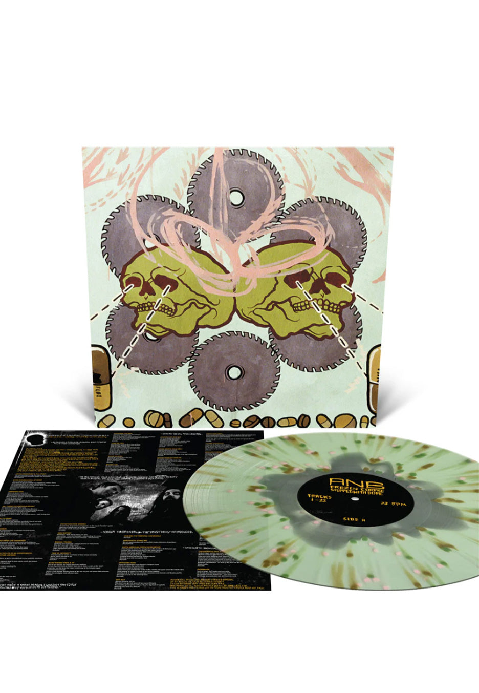 Agoraphobic Nosebleed - Frozen Corpse Stuffed With Dope Ltd. Silver/Green w/ Pink/Green/Gold - Colored Vinyl | Neutral-Image