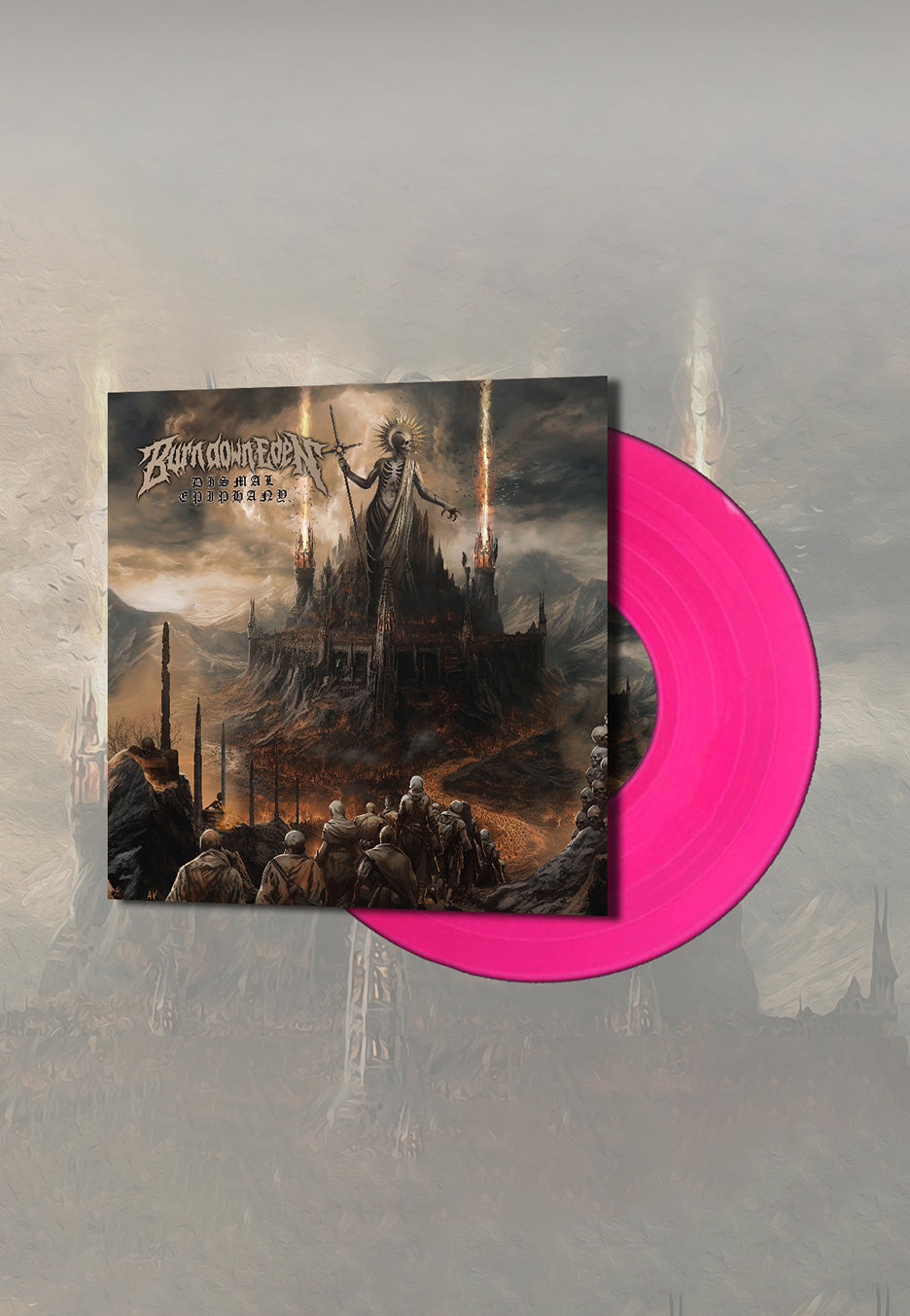 Burn Down Eden - Dismal Epiphany Ltd. Pink Transparent - Colored Vinyl | Neutral-Image