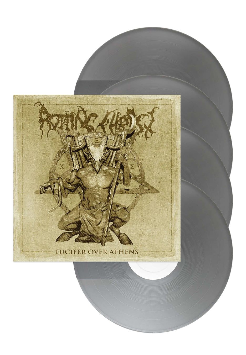 Rotting Christ - Lucifer Over Athens Ltd. Silver - Colored 4 Vinyl | Neutral-Image