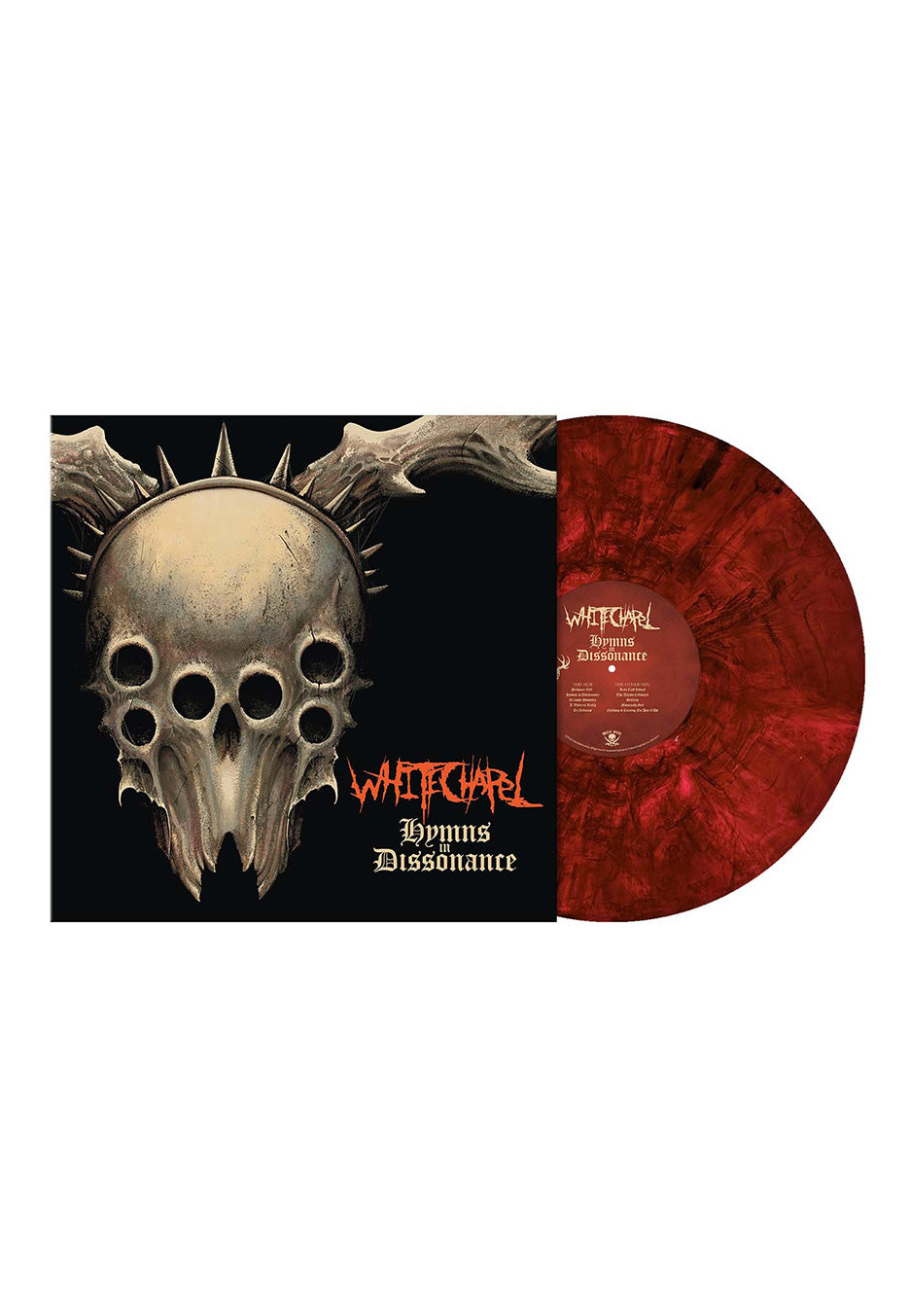 Whitechapel - Hymns in Dissonance Ltd. Crimson Red w/ Black Swirls - Marbled Vinyl | Neutral-Image