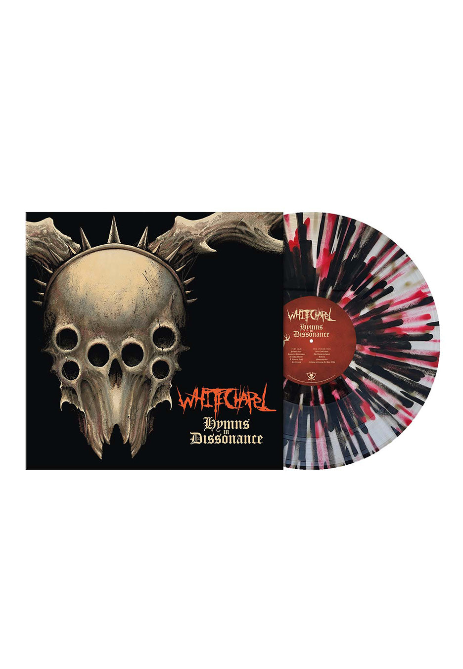 Whitechapel - Hymns in Dissonance Ltd. Clear w/ Black/ Red/ Gold - Splattered Vinyl | Neutral-Image