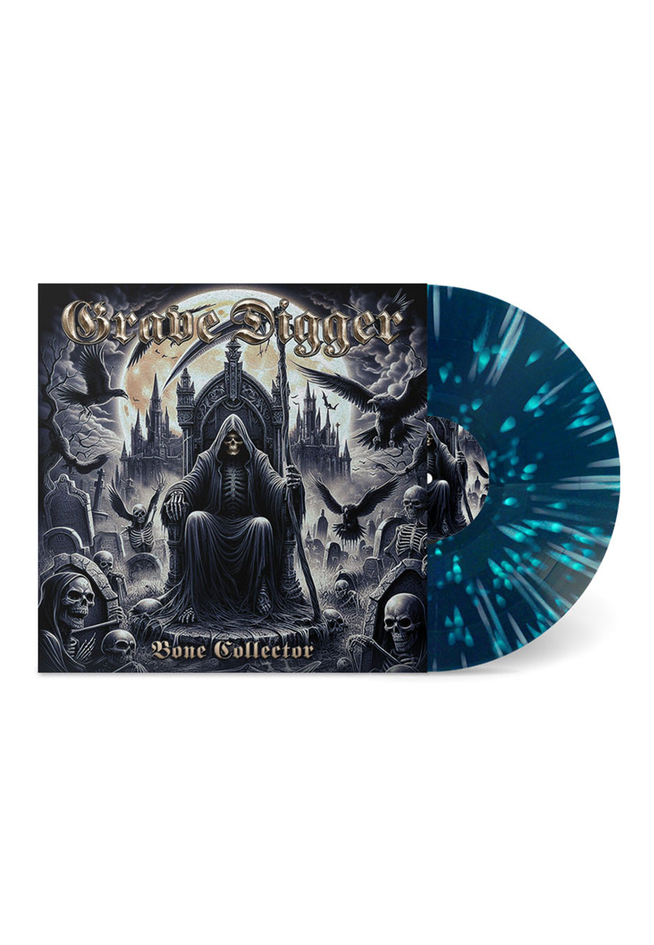 Grave Digger - Bone Collector Ltd. Blue Galaxy - Splattered Vinyl | Neutral-Image