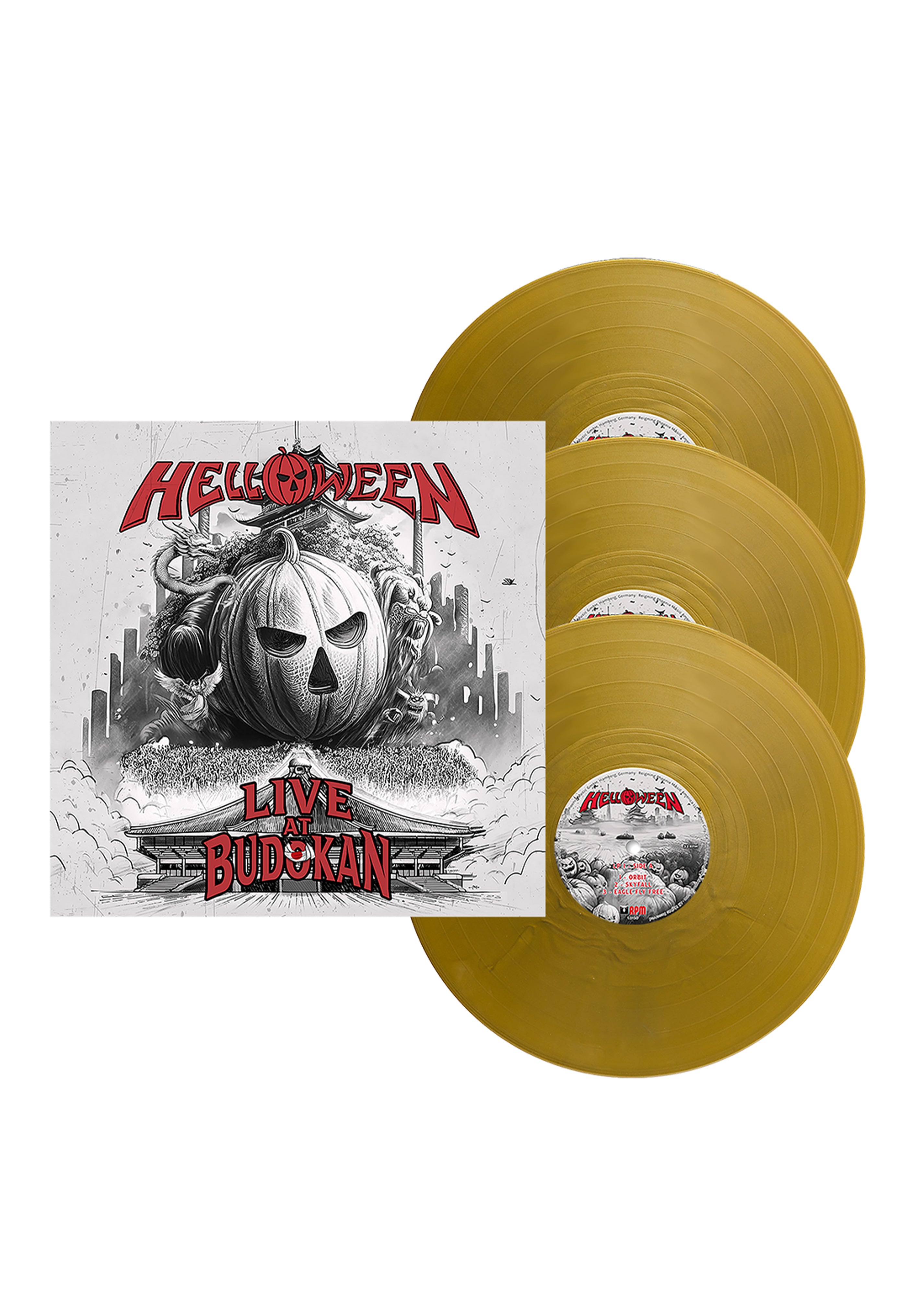 Helloween - Live At Budokan Ltd. Eagle Gold - Colored 3 Vinyl | Neutral-Image