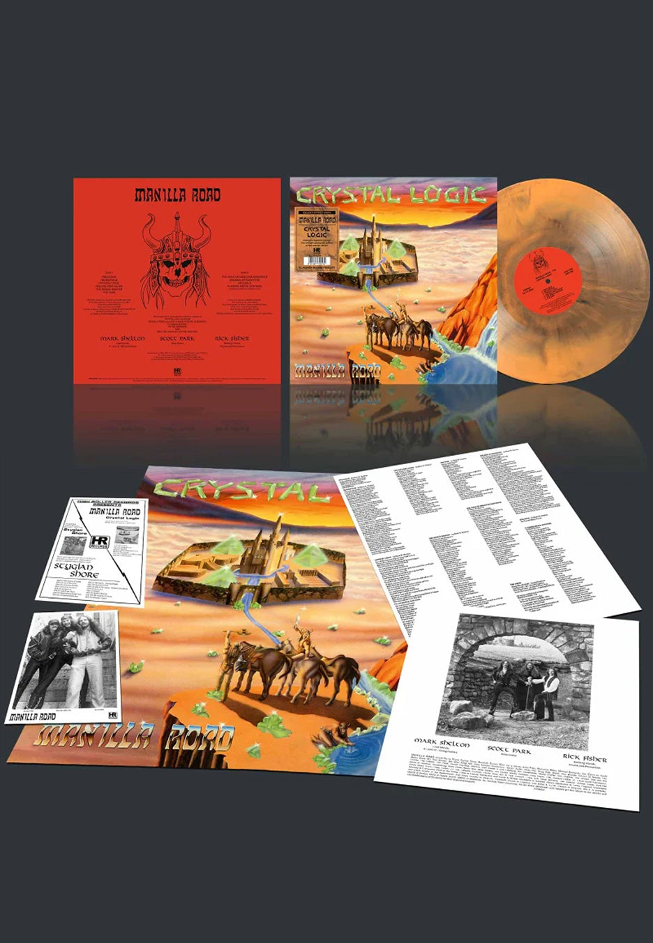 Manilla Road - Crystal Logic Ltd. Orange/Black Galaxy - Colored Vinyl | Neutral-Image