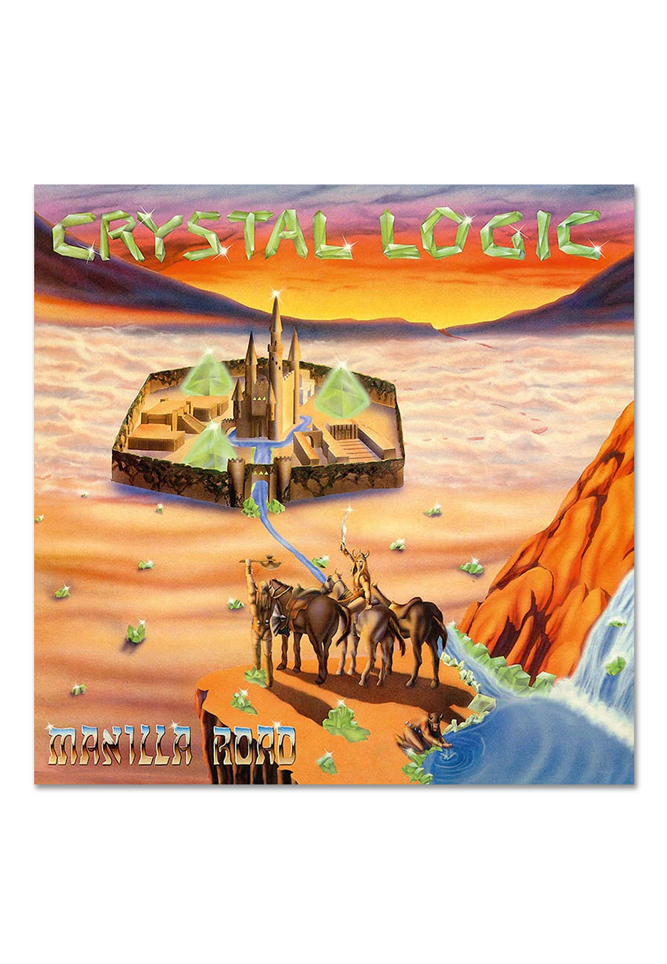 Manilla Road - Crystal Logic Ltd. Orange/Black Galaxy - Colored Vinyl | Neutral-Image