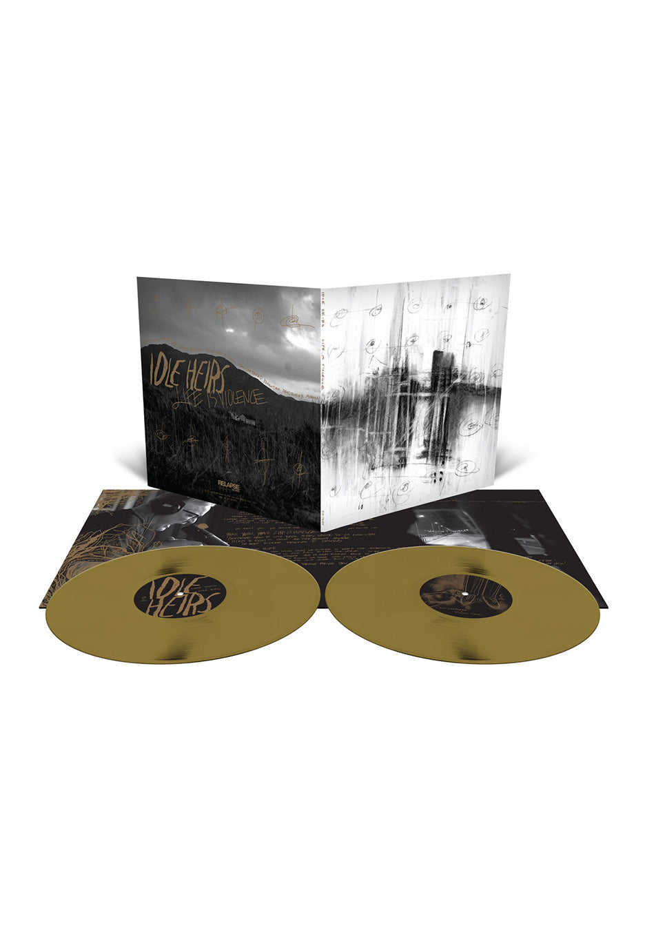 Idle Heirs - Life Is Violence Metallic Gold - Colored 2 Vinyl | Neutral-Image