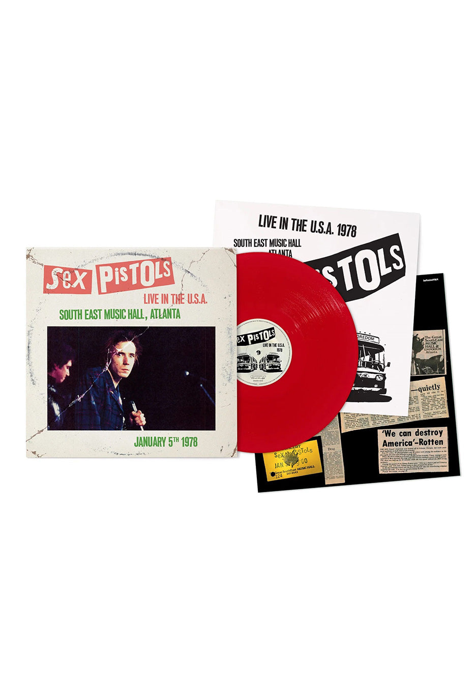 Sex Pistols - Live In The USA 1978: Atlanta Ltd. Red - Colored Vinyl | Neutral-Image