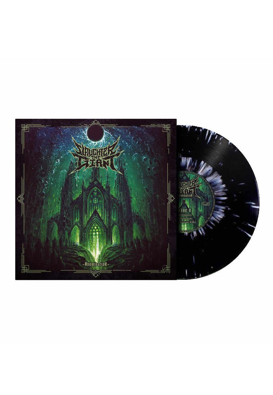 Slaughter The Giant - Abomination Ltd. Black w/ White - Splattered Vinyl | Neutral-Image