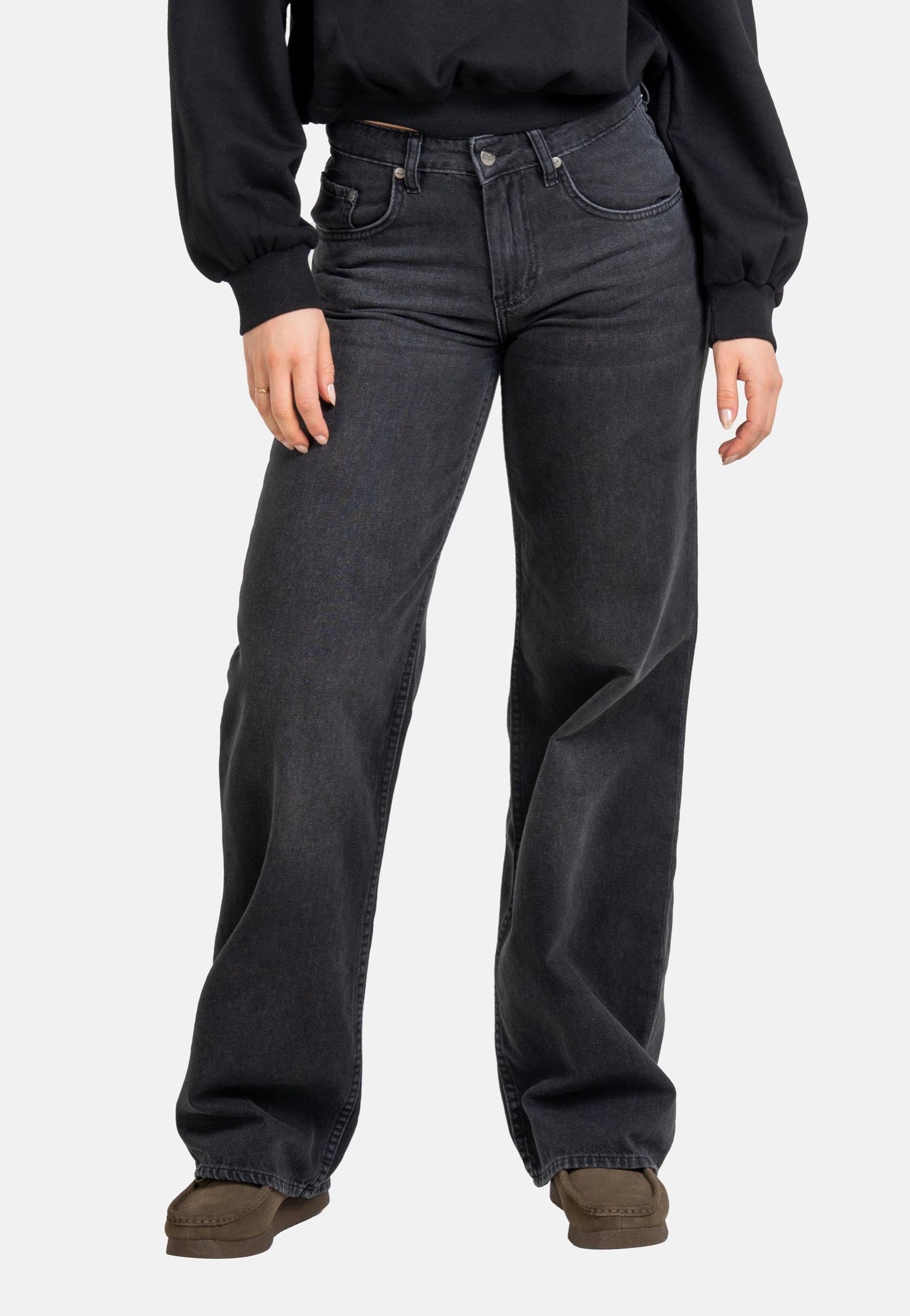 REELL - Women Holly Dark Grey Stone - Jeans | Women-Image