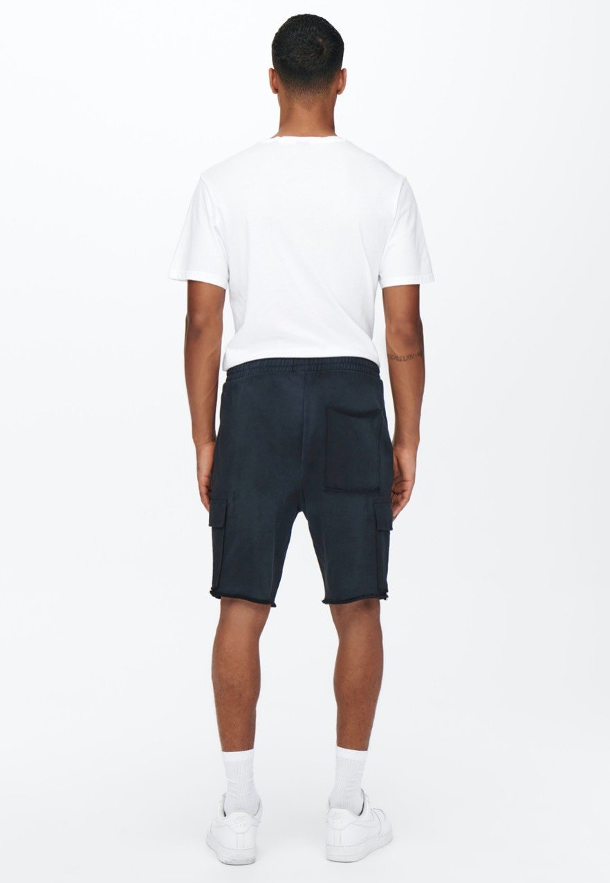 Only & Sons - Lino Sweat Cargo Black - Shorts | Men-Image