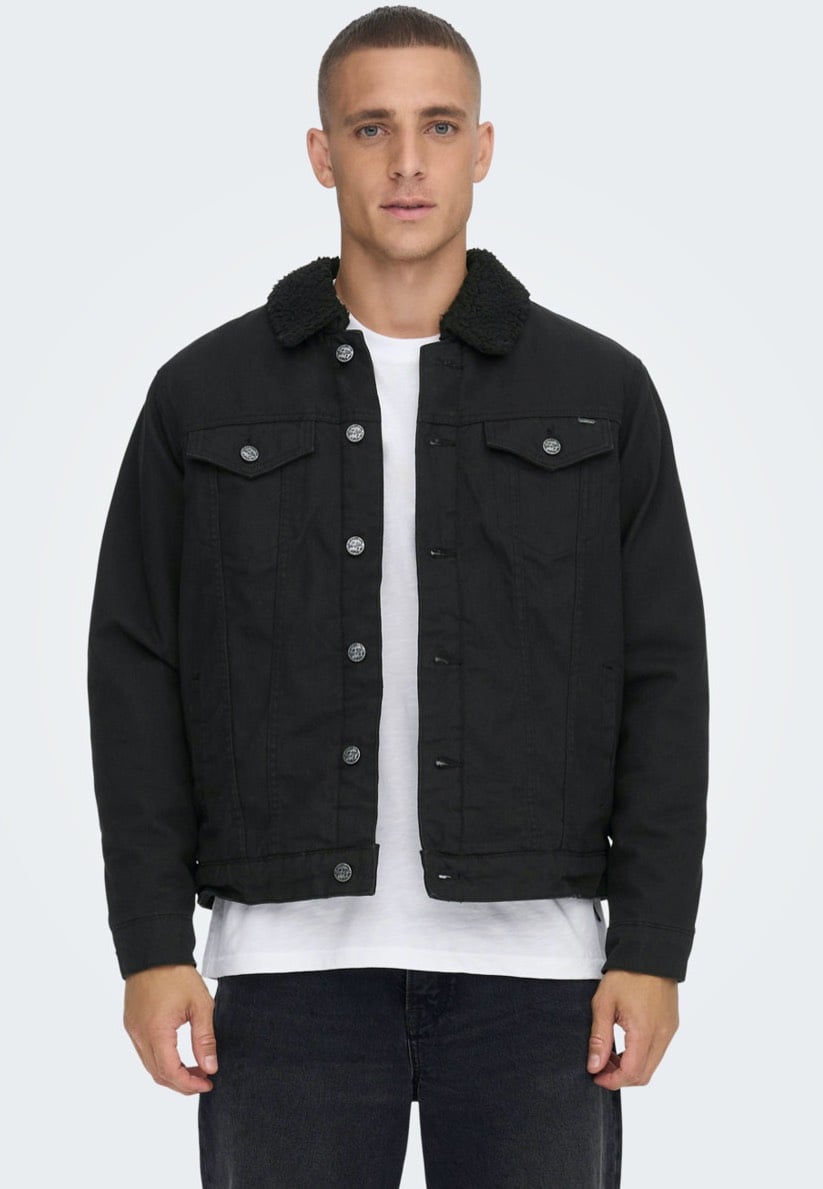 Only & Sons - Louis Canvas Black - Jacket | Men-Image