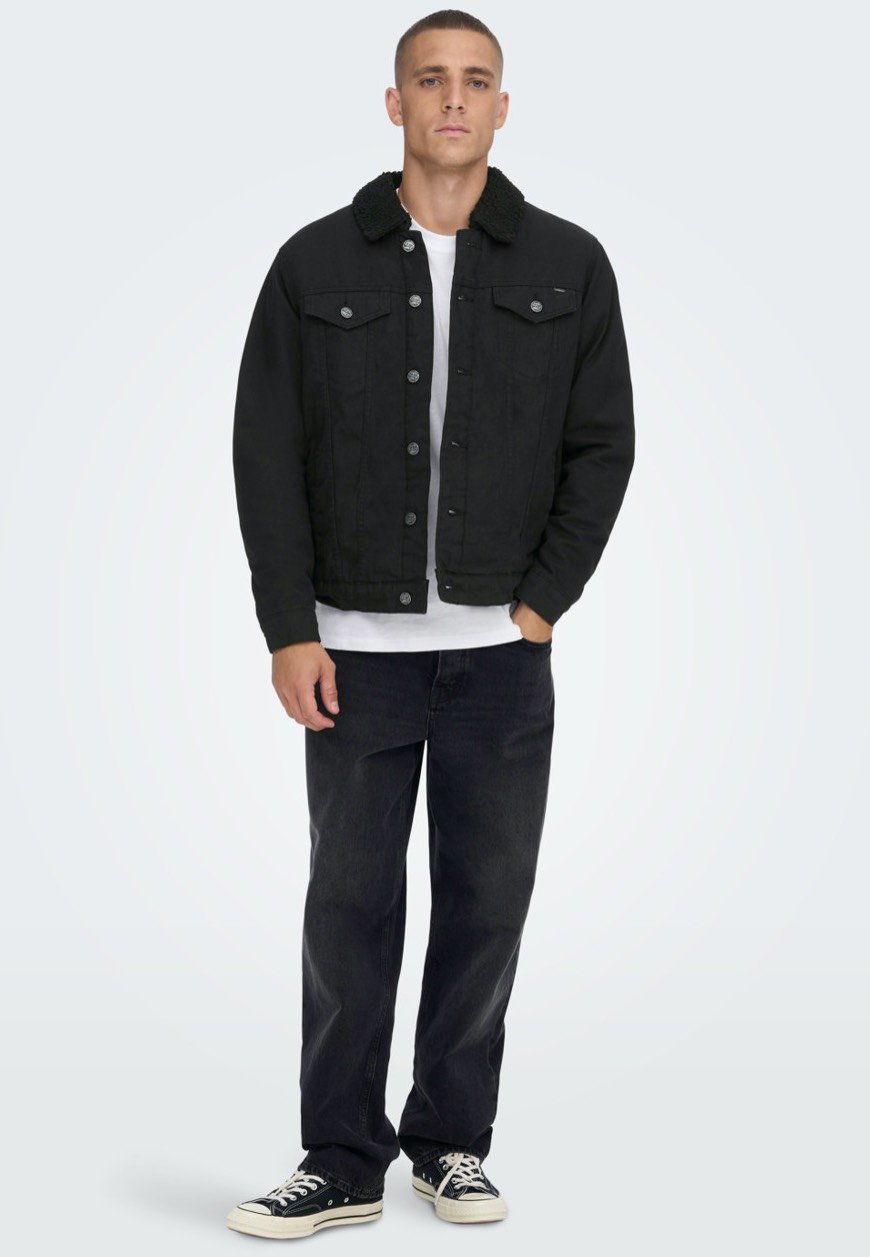 Only & Sons - Louis Canvas Black - Jacket | Men-Image