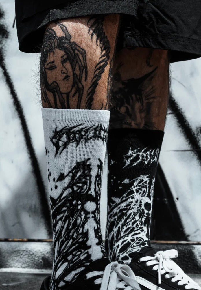 Stay Cold Apparel - Spitting Evil White - Socks | Neutral-Image