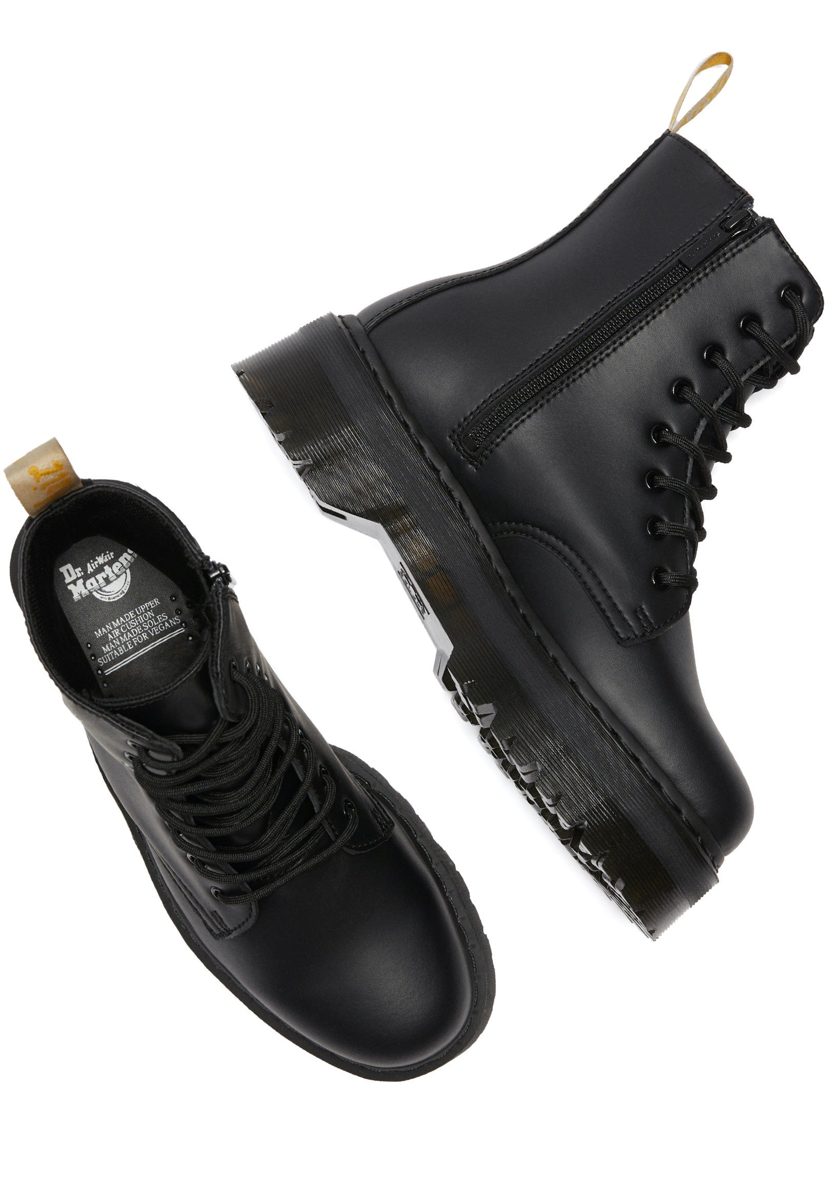 Dr. Martens - Vegan Jadon II Mono Black Felix Rub Off Black - Shoes | Neutral-Image