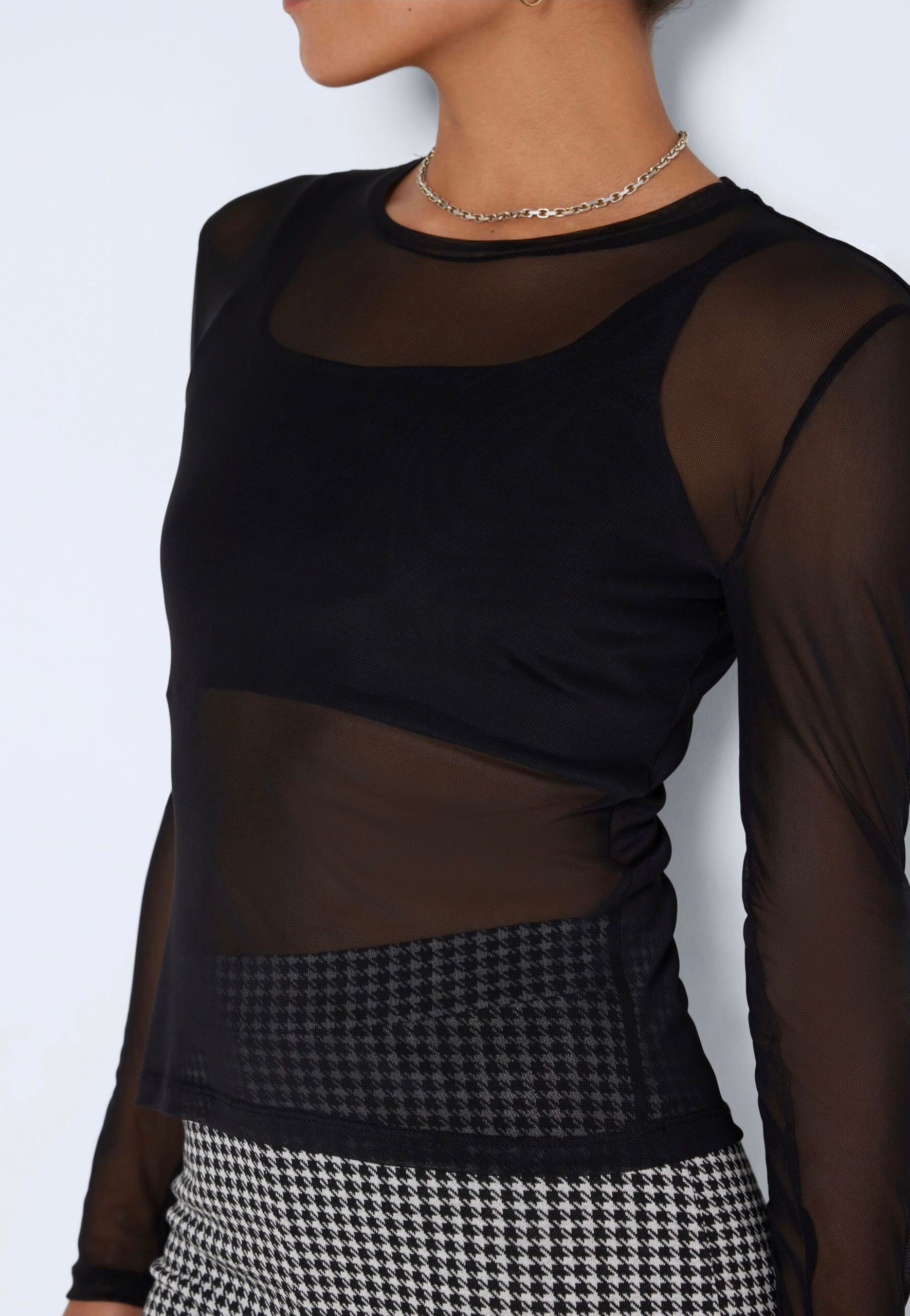 Noisy May - Judith Mesh Black - Longsleeve | Women-Image